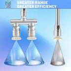 Dual Pressure Washer Tips, 2-in-1 Pressure Washer Nozzle Tips, Pressure Wash Dual Nozzle with 4PCS Power Washer Spray Nozzles (0 Degree Red & 40 Degree White), 1/4 Inch Quick Connect, 5000 PSI