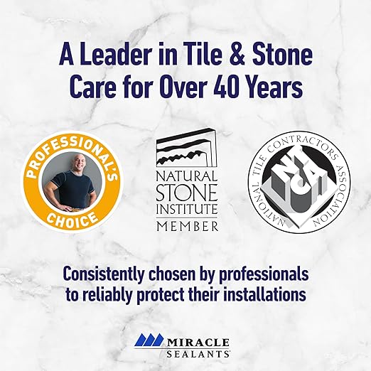 Miracle Sealants 511 Impregnator Advanced Penetrating Sealer for Countertops, Stone, Tile & Grout, Quart