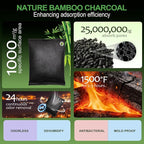 Activated Charcoal Odor Absorber, Odor Eliminator for Strong Odor,Bamboo Charcoal Air Purifying Bags for Home Car Closet Pet, Smoke Room Deodorizer (10 x 60g, Unscented)