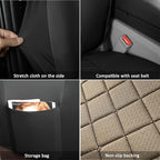 GIANT PANDA Full Set Car Seat Covers Custom Fit for Toyota Rav4 2013 2014 2015 2016 2017 2018 Rav 4 LE (Not for Hybrid Version),Front and Rear/Back Faux Leather Seat Covers, Polyester Fiber(Black)
