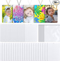 50 Sublimation Air Freshener Sheets - Rectangle Shaped - Car & Home - Polyester Felt - 100 Elastic Drawstrings & 50 Bags