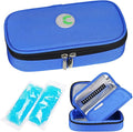YOUSHARES Insulin Cooler Travel Case - Medication Diabetic Insulated Organizer Portable Cooling Bag for Insulin Pen and Diabetic Supplies with 2 Cooler Ice Pack