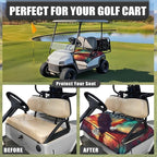 Biyejit Golf Cart Seat Covers with 4 Pockets Golf Cart Seat Towel Blanket Fits 2-Seat Golf Carts, Golf Cart Accessories