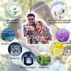 Custom Air fresheners with Picture - Personalized Photo Air Freshener for Car,Double Side Photo Text for Car Bathroom, Wardrobe Gifts for Boyfriend Men Women (Crop, personalized)