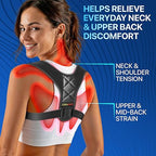 NEW 2026 Posture Corrector for Men & Women – Adjustable Figure-8 Back Brace for Rounded Shoulders & Upper Back Support – Breathable & Invisible Under Shirts – Desk Job & Computer Work – All-Day Brace (Chest Size 25" - 55")