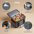SMIRLY Cooler Bags Insulated – Collapsible Cooler, Portable Leakproof and Soft Sided - Large Foldable Ice Chest for Camping, Beach, Travel, Picnic, Car, Grocery