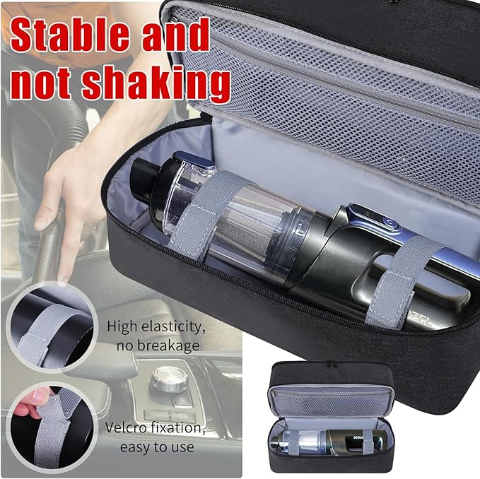 Carrying Bag Compatible with MONOZEL Car Vacuum Portable Cordless,Portable Carry Case for 18000Pa 2 in 1 Vacuum Cleaner,Handheld Vacuum Cordless Storage Organizer,Large Capacity(Bag Only)