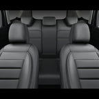CAR PASS Leather Seat Covers Full Set Universal Water Resistant 3D Foam Back Support, Luxury Comfort Automotive 5 Seat Covers All Season Fit for SUV,Sedan,Van, Airbag Compatible Elegance (Gray)