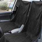2 Pack Car Seat Towel Covers with Storage Bag 63 x 32 Inch Athletic Running Towel Seat Sweat Washable Non Slip Cover Gift for Car Outdoor Sport Activities (Black Plaid)