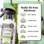 Pet-Pourri Air + Fabric Purrfectly Bamboo Cat & Home Deodorizer Spray, 16 Fl Oz, Up to 800 Uses, Pet Odor Remover with Essential Oils, for Air, Carpet, Urine, Vet Recommended, Bamboo, Jasmine & Pear