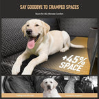 PROZAR Dog Car Seat Cover for Pets, Waterproof Hard Bottom Back Dog Hammock, Anti-Scratch Nonslip Back Seat Covers for Cars/SUVs/Mid-Size Truck
