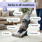 Sunny & Honey Carpet Cleaner Solution - Deep Stain Remover & Odor Deodorizer - Pet Carpet Cleaner & Rug Shampoo (32 Fl Oz, Light Lavender)