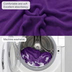 Car Seat Towel Cover, Universal Front Seat Protector for Cars, SUVs and Trucks, Sweat Towel Car Seat Cover for Gym, Yoga, Swimming, Pets and Family Travel, Profound Purple, 2 Pack