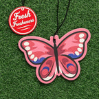 Fresh Fresheners Cute Funny Car Air Fresheners Scented With Premium Oils 4 Pack (Butterfly)
