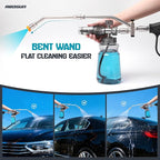 Foam Cannon Kit for Pressure Washer, Dual Connector Snow Foam Gun with Spray Gun, 5 Nozzle Tips, Curved Rods, 3/8" Swivel Quick Connect, M22-14mm & M22-15mm Adapters