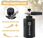 PWACCS Foam Cannon for Pressure Washer, Adjustable Car Wash Foam Cannon, Big Mouth Snow Foam Lance with 1/4" Quick Connect, Thick Foam Power Wash Foam Blaster 1.5 L, Additional Orifice Nozzle 1.1mm