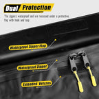 ARKSEN Roof Top Luggage Storage Bag for 84" x 39" Roof Baskets Waterproof 29 Cubic Feet (83.07"L x 33.07"W x 18.11"H) with 12 Straps Anti-Slip Mat 8 Door Hooks for All Vehicles with or without Rack