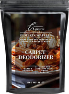 Lapew Pumpkin Waffles Carpet Deodorizer Powder - Pet Safe Freshener for Vacuuming | Scented Odor Eliminator for Home | 36 oz