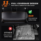 AOMSAZTO Custom Fit Seat Covers for Jeep Wrangler 1997 1998 1999 2000 2001 2002 Waterproof Car Seat Covers Full Set Black
