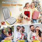 kingphenix 5-Piece Memory Foam Car Seat Cushion Set with Full Back Support Pillow, Comfort for Long Drives & Road Trips, Universal Automotive Comfort for Most Car, Van, Truck, SUV, Gray