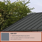 Liquid Rubber Color Roof Sealant- Elastomeric Waterproof Coating for Flat, Low-Slope & Metal Roofs, Flexible UV-Stable Membrane, Dark Gray, 1 Gallon