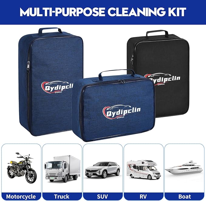 35Pcs Car Detailing Kit, Car Detailing Brush Set, Car Wash Cleaning Kit, Car Detailing Brushes, Professional Car Care Kit for Interior Exterior Wheels, Blue