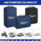 38PcsB Car Detailing Kit, Car Detailing Brush Set, Car Wash Cleaning Kit, Car Detailing Brushes, Professional Car Care Kit for Interior Exterior Wheels, Blue
