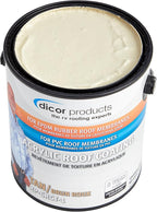 Dicor RP-CRCT-1 EPDM Roof Acrylic Coating - 1 Gallon - Tan - Long-Lasting and Durable