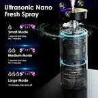 Car Air Freshener, Smart Car Air Freshener, Music-Synced RGB Ambient Lights with Auto On/Off, 150ml, Suitable for Cars, Homes, Offices, Bedrooms (Oceans)