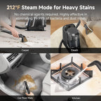 Uwant Carpet Cleaner Machine with Steam&Hot&Cold Water System 18Kpa Powerful Suction Upholstery Cleaner Machine with Pet Pro Cleaner for Pets, Carpet Steam Cleaner with Specialty Tools for Cars