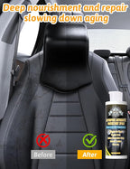 Kingvo Car Leather Conditioner, Leather Protector Repair Kit Car Interior Polish Care for Couch Vinyl Purses Boot Furniture Auto Upholstery,10 OZ