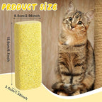 Abbylike 6 Pcs Pet Hair Remover Pumice Stone Car Pet Hair Removal Tool for Bedding Carpet Couch Furniture Cleaning (6.1 x 2.56 x 1.4 Inch,Yellow)
