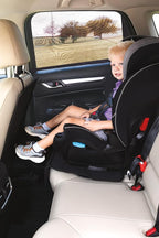 Nuby Car Seat Sunshade for Vehicle Window | 2 Pack| Breathable Mesh Fabric | Full Window Function for Fresh Air Flow | Blocks Sun Rays, Bugs, and Cools Car |Black