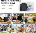 TuErcao Insulated Cooler Bag 6/24 Can Collapsible Leakproof Soft Sided Cooler for Car, Portable Foldable Small Ice Chest for Beach Camping Picnic Travel, 5/15qt Lunch Box for Men Work