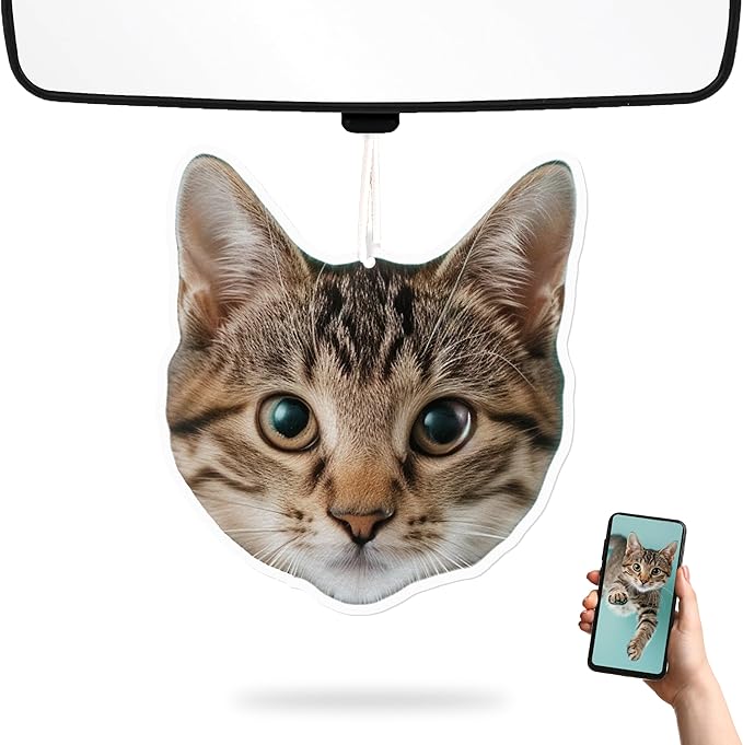 Custom Shape Air Fresheners for Car - 12 Scent Options - Die Cut Shape Photo Air Fresheners, Double-Sided - Car Fresheners with Logo