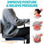 FORTEM Seat Cushion, Office Chair Cushion, Desk Chair Memory Foam, Sciatica Coccyx Tailbone Pain Relief, Pressure Relief, Sitting Pad, for Long Gaming & Sitting, Washable Cover, Non Slip