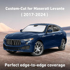 EcoNour Windshield Sunshade Compatible for Maserati Levante 2017-2022 2023 2024, Sun Visor for Front Windshield & Window Sun Shade Cover, UV Heat Blocker & Protector, Car Accessories