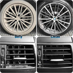 8Pcs Wheel Brush, Tire Brush, Wheel Cleaner Brush Set - 2 Soft Wheel Cleaning Brushes, Detailing Brush & Hard Tire Scrubber, Flexible and Durable Rim Cleaning Brush Kit for Wheels and Tires