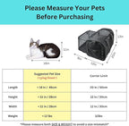 Crash-Tested Dog Car Carrier (Test with FMVSS 213b - 5 Star Safety Rated by CPS) | 2-in-1 Small Pet Car Seat, Expandable Cat Carrier Soft | Lab-Tested Dog Travel Bag for Safe Travel |