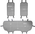 FH Group Neosupreme Automotive Seat Cushions - Universal Fit, Rear Car Seat Cushion With Non-Slip Silicone Backing for SUV, Sedan, Van - Gray