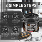 Dark Gray Leather Recoloring Balm with 100ml Mink Oil,Leather Couch Scratch Remover,Leather Repair kit for Vinyl Furniture and Car Interior,Leather Dye Paint,Mink Oil for Leather