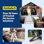 PetSafe Happy Ride Dog Zipline - Secure Backseat Mobility Dog Travel Restraint - Decreases Driver Distraction - Adjustable Strap & Quick-Release Tether Clips - Tool-Free Installation