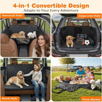 URPOWER Dog Car Seat Cover for Pets 100% Waterproof Seat Cover Hammock 600D Heavy Duty Scratch Proof Nonslip Durable Soft Back Seat Covers for Cars Trucks and SUVs