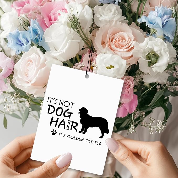 Mancheng-zi Funny Dog Car Air Freshener 3Pcs, Jack Russell Golden Retriever Beagle Lover Mom Gifts Air Freshener Hanging for Cars Closet Drawer or Books, Cute Car Accessories Mirror Decor for Women