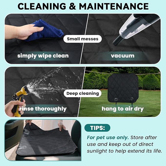 VIVAGLORY Dog Front Seat Cover Seatflex Car Seat Protector for Dog, Car Cover for Pet, Front Single Bucket Captain Chair Protector, Standard, Grey, 2Pack