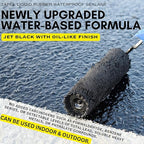 Black Liquid Rubber Waterproof Coating - 3X Stronger Sealant for Foundation, Pond & Roof Repair - Heavy Duty Elastomeric Membrane for Concrete, Metal & Wood - UV Resistant & Body Safe - 1 Quart