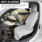 Waterproof Seat Cover Towel, Premium Sweat Carseat Protector, Perfect for Universal Anti-Slip Car Truck SUV Seat, Great for Surfing Yoga Gym Workout, Gray