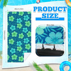 2 Pack Car Seat Towel Covers with Storage Bag 63 x 32 Inch Athletic Running Towel Seat Sweat Washable Non Slip Cover Gift for Car Outdoor Sport Activities (Floral Hibiscus)