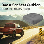 ESMING Car Booster Seat Cushion with Adjustable Height for Short Drivers, Tailbone Pain Relief, Breathable Mesh Memory Foam for Truck SUV Office Chair 15.7x15.7x4.7 Inches - Gray