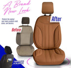 Premium Car Seat Covers Front Seat - Nappa Leather Car Seat Cover for SUV, Cars, Most Pickups, Terracotta, Car Seat Protector, Car Seat Covers Front Seats, Car Seat Protector